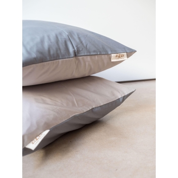 Percale Pillowcase – 50x70cm – Grey & Beige